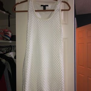 White fishnet dress from Forever21